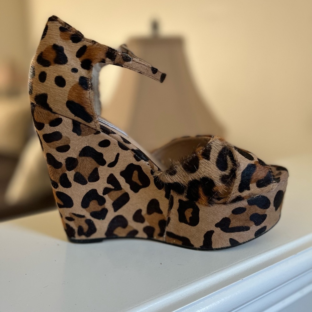Steve Madden Leopard Print Platform Wedge